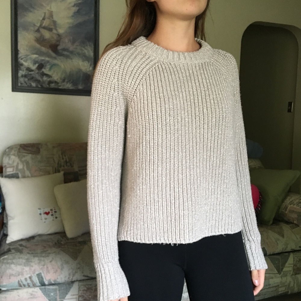 Calvin Klein gray knit sweater